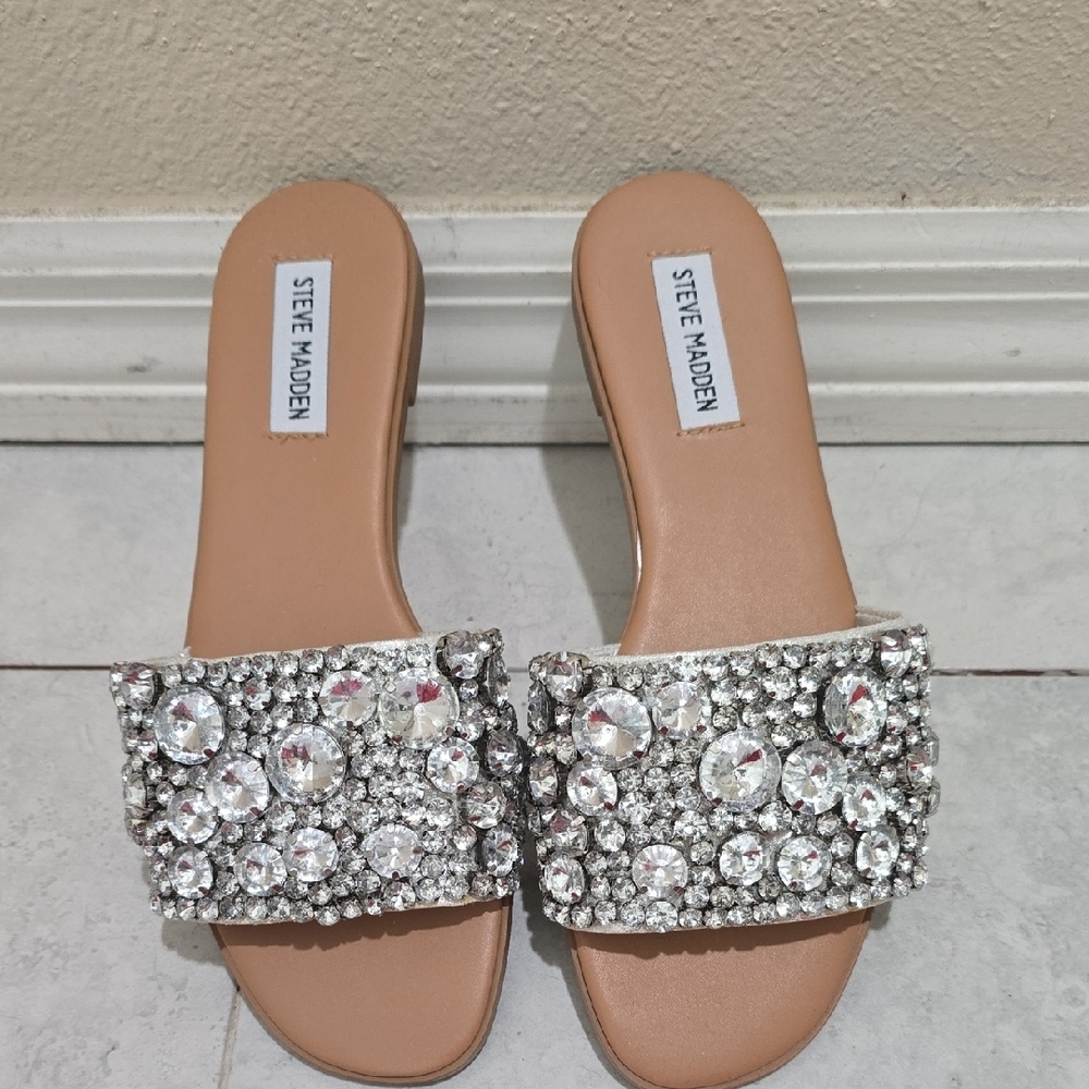 Steve Madden Crystal Embellished Sandals